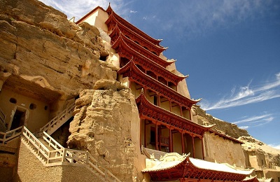 Dunhuang Mogao Grotten Seidenstrasse China Reisen