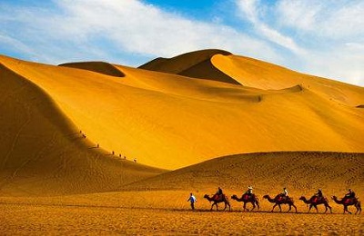 Mingsha Shan Dunhuang Seidenstrasse China Reisen