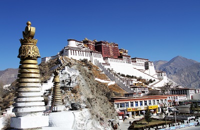 Potala Palasat Lhasa Tibet Reisen China